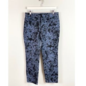 Banana Republic Blue and Black Sloan Pants